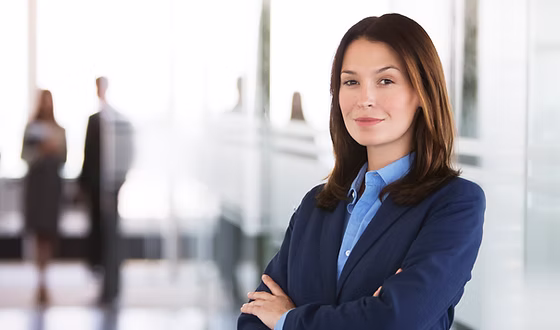 Professional working at desk